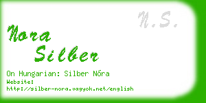 nora silber business card